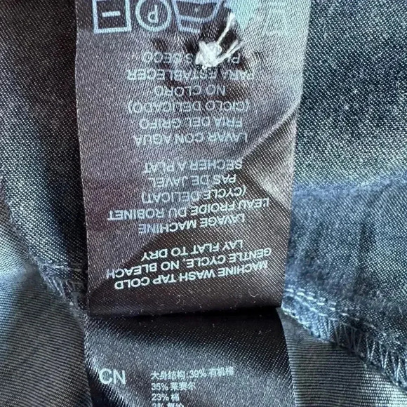 Kuhl Kiley Vintage Indigo Sail Blue Chambray Denim Tie Waist Dress SZ S #1848 - Picture 15 of 16